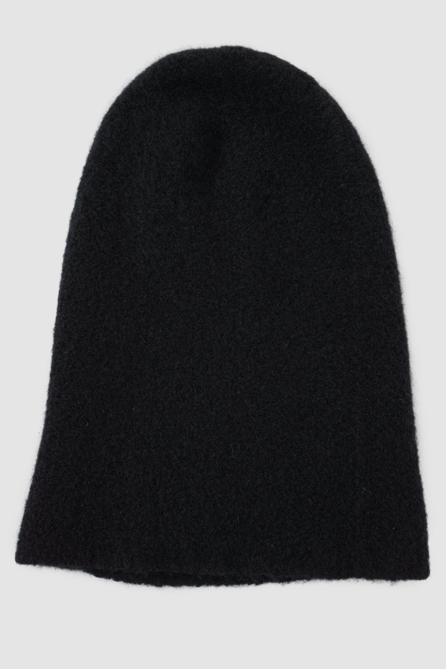 MD75 - item front view of men’s Black Wool Cashmere and Silk Knit Beanie