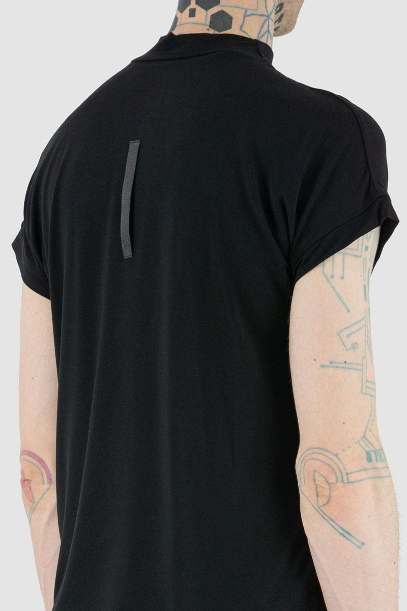 Close up Back View of Bamboo Casual Tee by UY Studio SS24