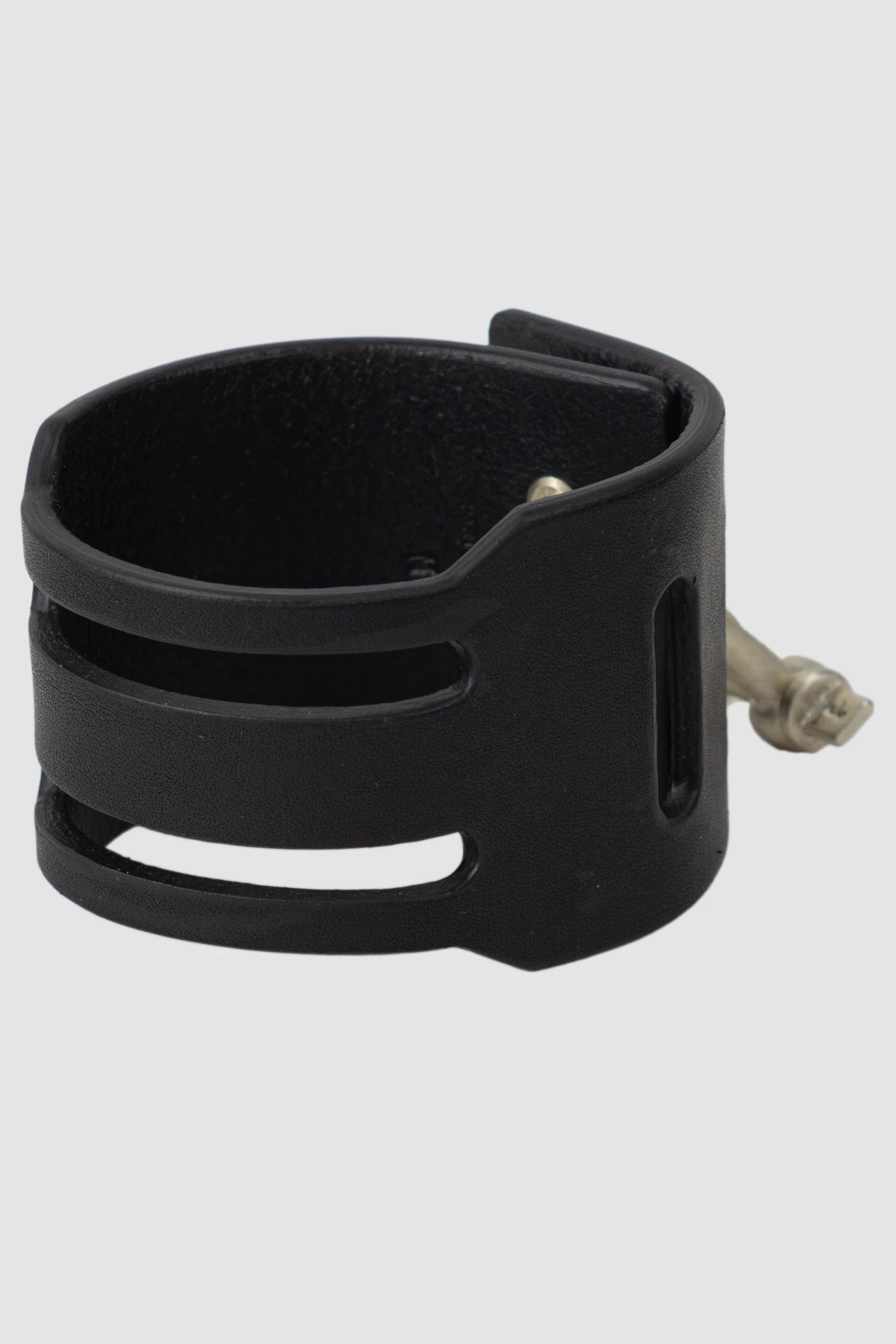 Parts of Four - Black Leather Sterling Silver Slit Bracelet 50 mm - back right view