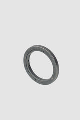 Parts of Four – Black Sterling Silver 4 Hole Sistema Ring 2 mm - standing back left view