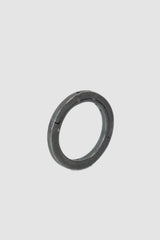 Parts of Four – Black Sterling Silver 4 Hole Sistema Ring 2 mm - standing back right view