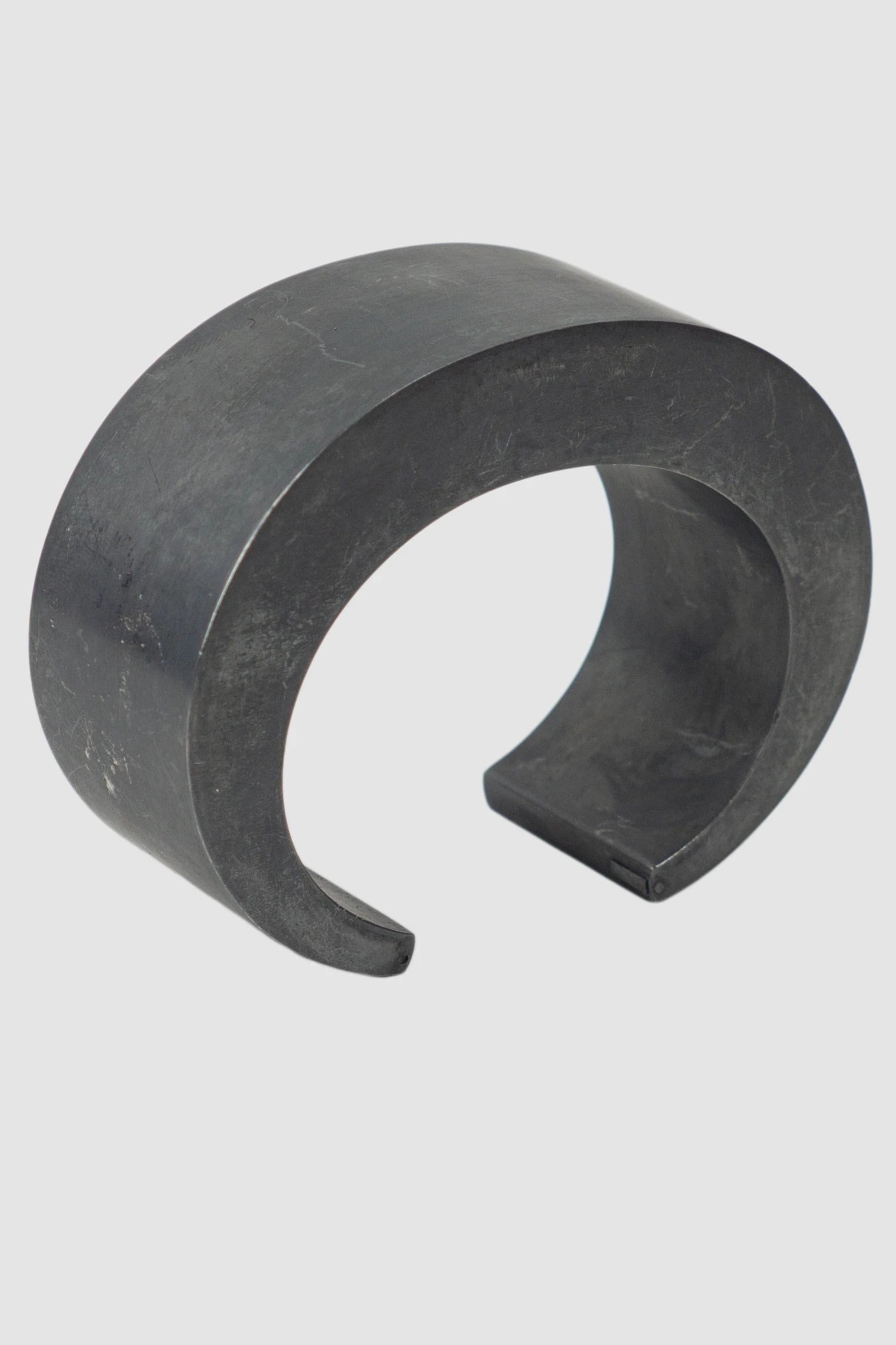 Parts of Four - Black Sterling Silver Crescent Bracelet 30 mm - front left view