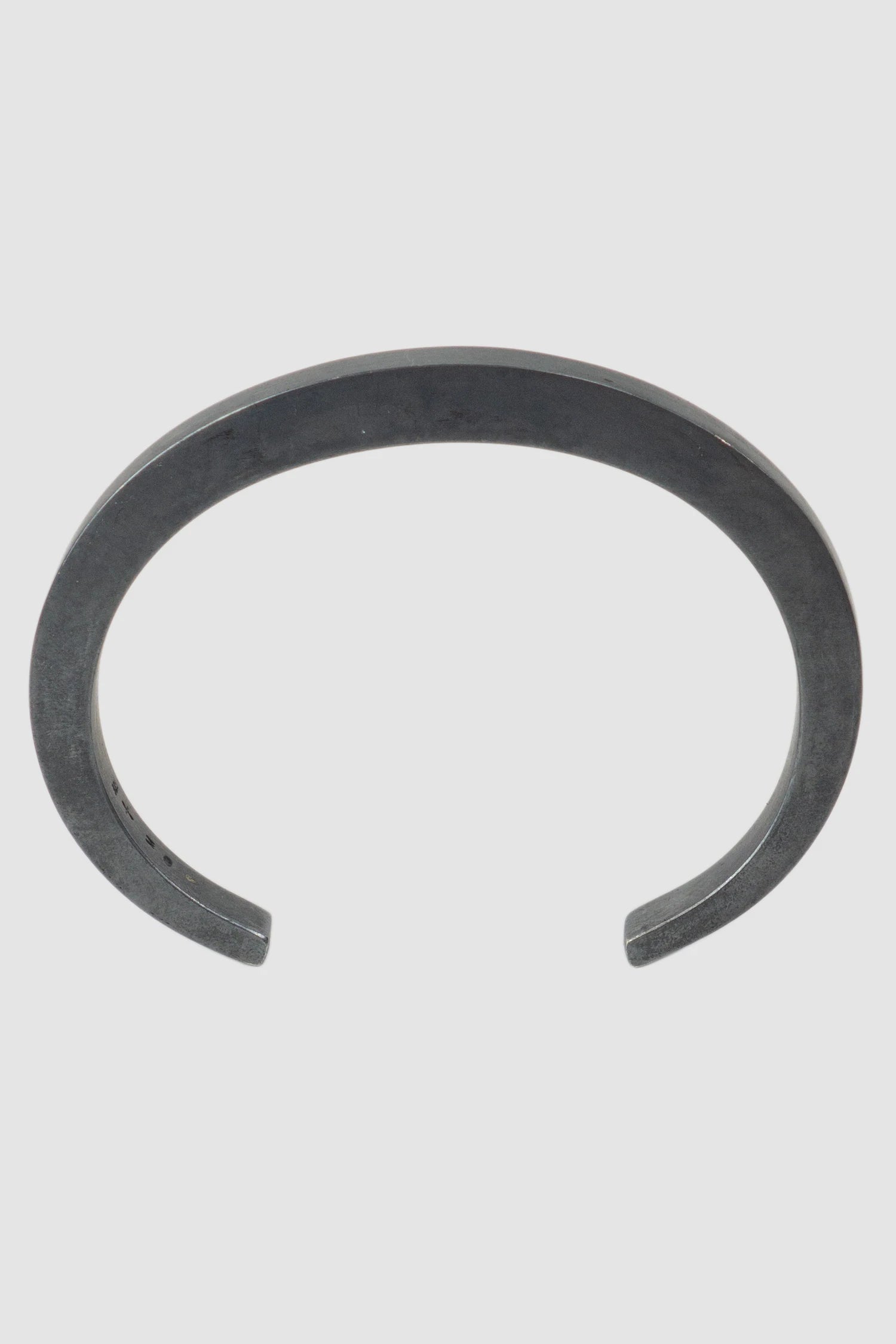Parts of Four - Black Sterling Silver Reduced Crescent Bracelet 7 mm - front view