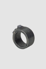 Parts of Four – Black Sterling Silver Tanzanite Sistema Ring 12 mm - standing back left view