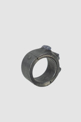 Parts of Four – Black Sterling Silver Tanzanite Sistema Ring 12 mm - standing back right view