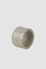 Parts of Four – Dirty Sterling Silver 4 Hole Sistema Ring 17 mm - standing back right view