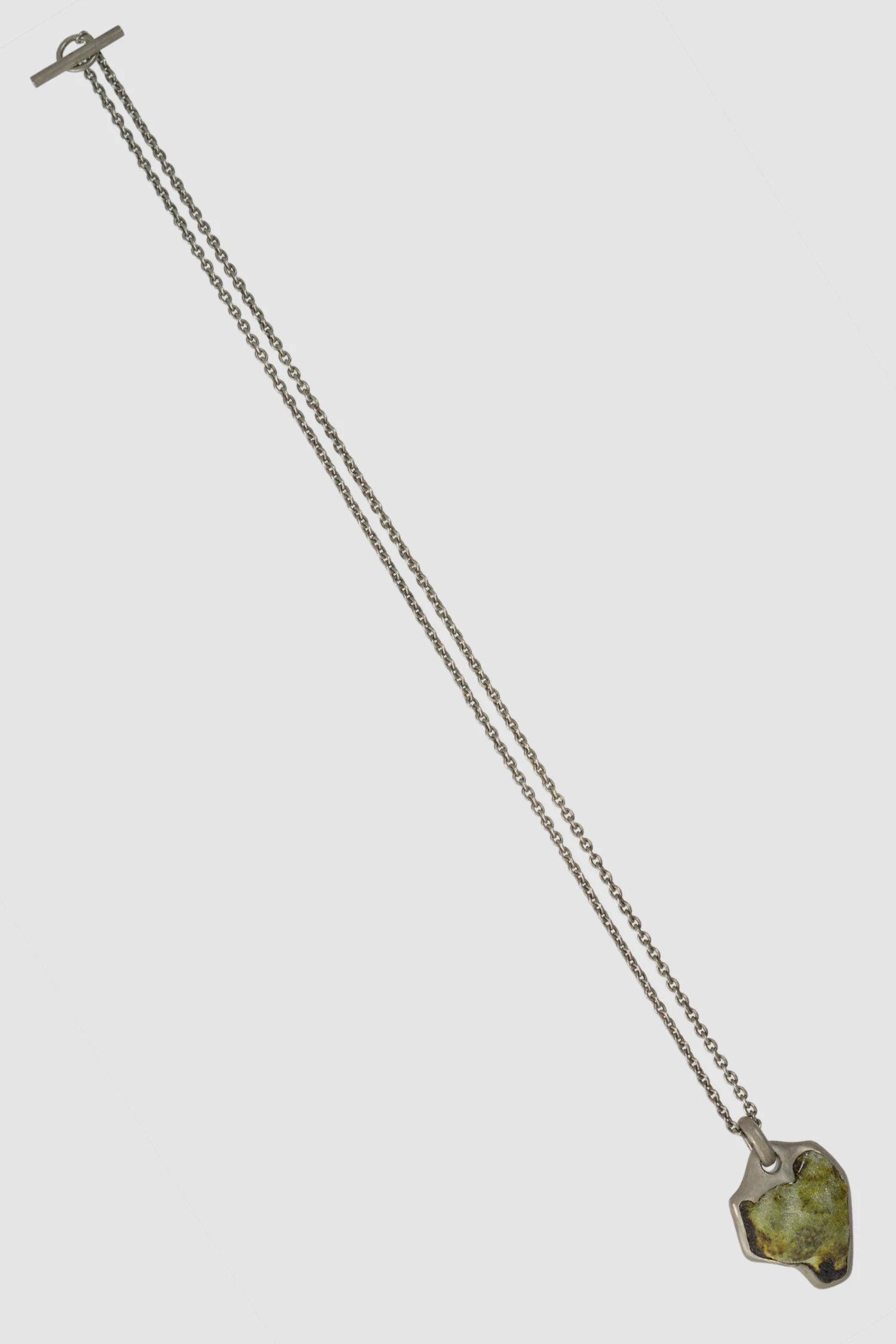 Parts of Four - Dirty Sterling Silver Zincite Halos Necklace - diagonal view