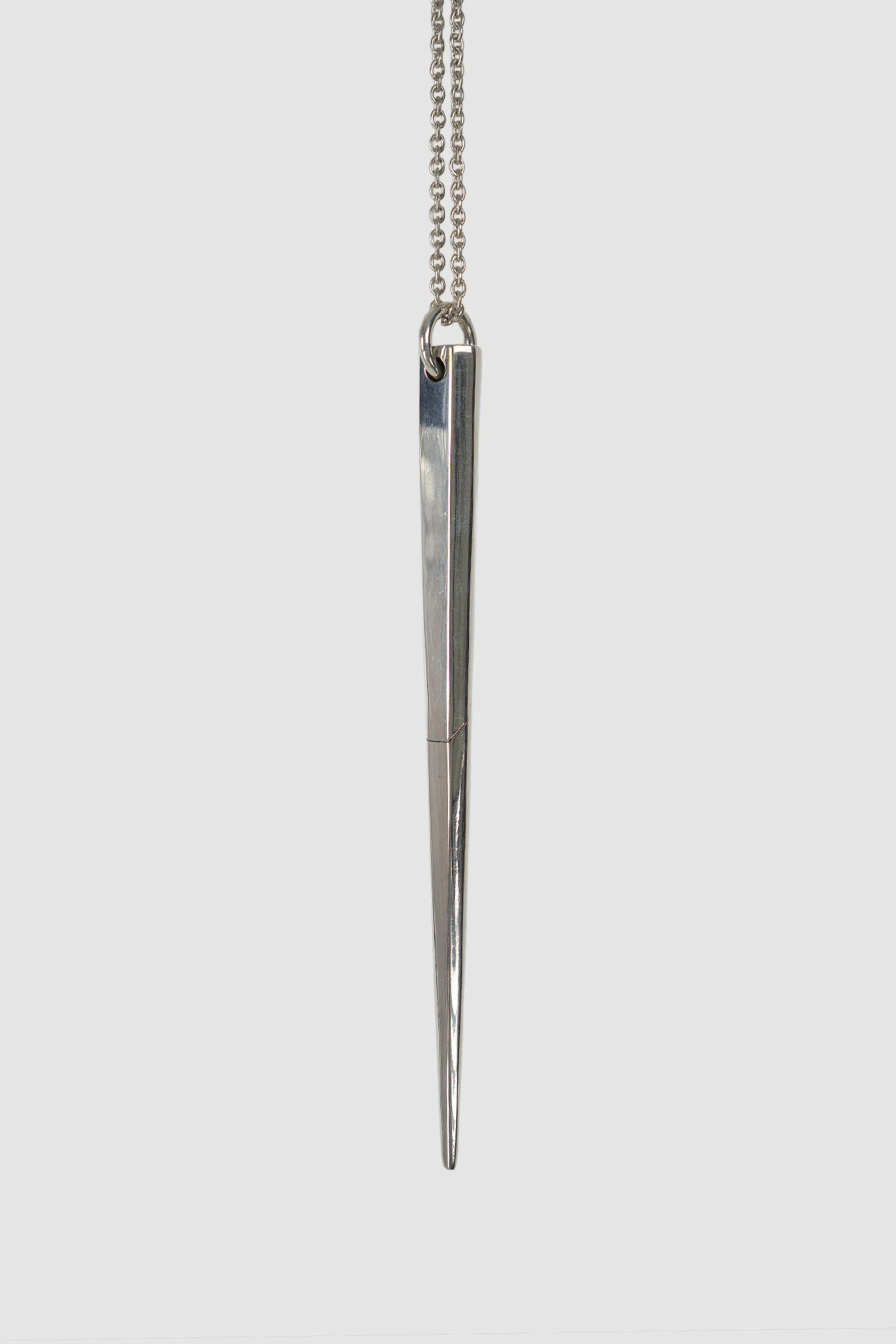 Parts of Four - Polished Sterling Silver Giant Spike Necklace - detail view - MONO-KROM Gallery