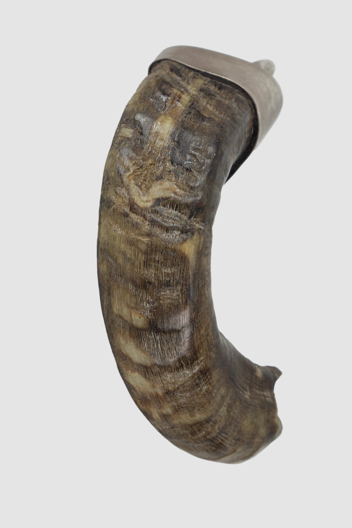 Parts of Four - Sterling Silver Horn Charm - front standing view