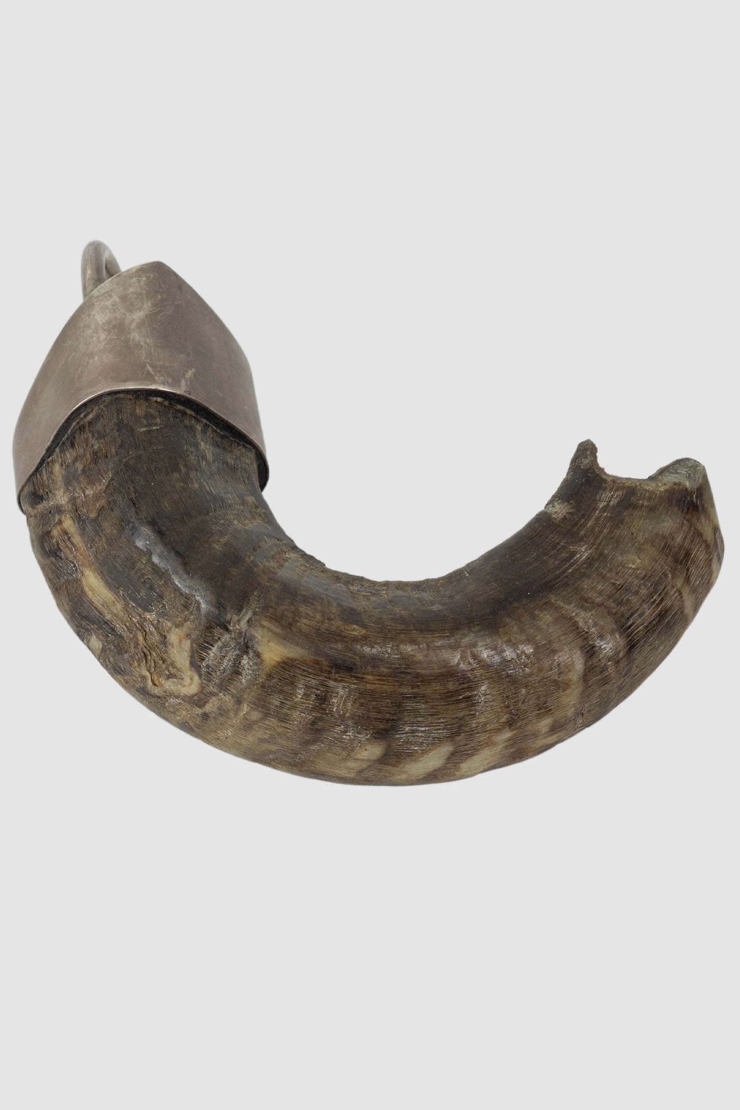 Parts of Four - Sterling Silver Horn Charm - front view - MONO-KROM Gallery
