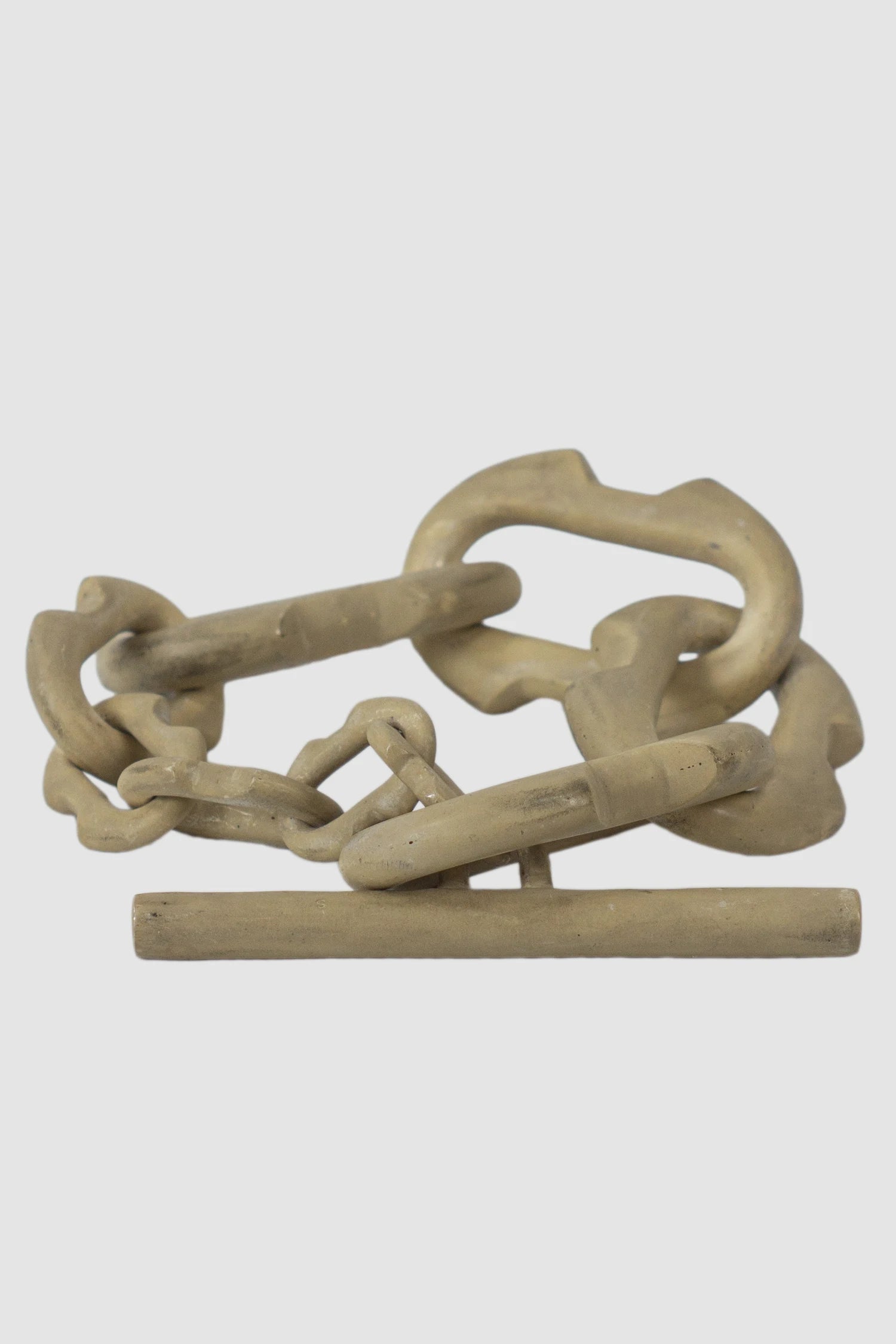 Parts of Four – Ultra Acid Silver Plated Brass Deco Link Toggle Bracelet - front flat view - MONO-KROM Gallery