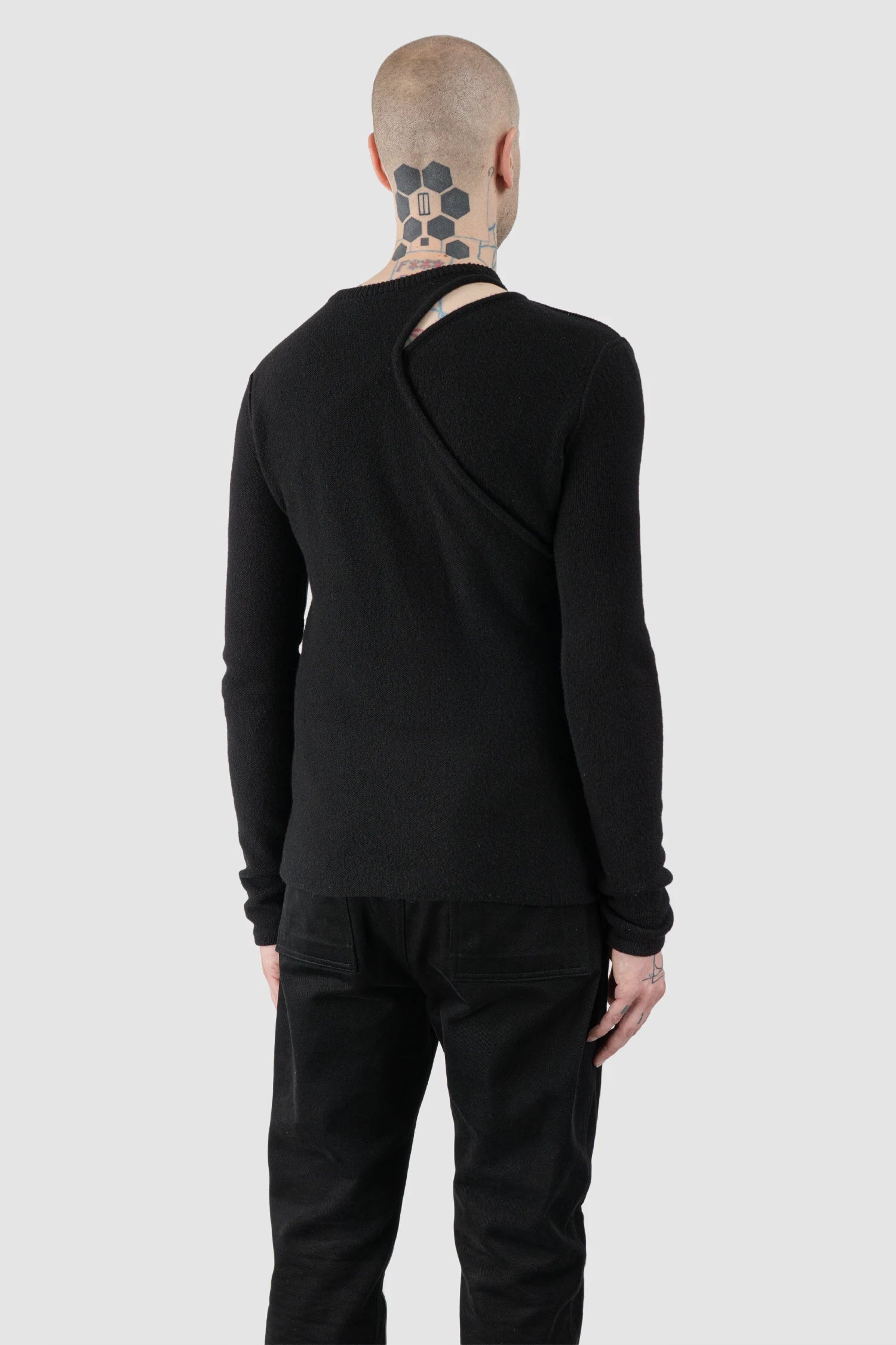 Rick Owens - Black Cashmere Banana Ziggy Knit Sweater FW20 