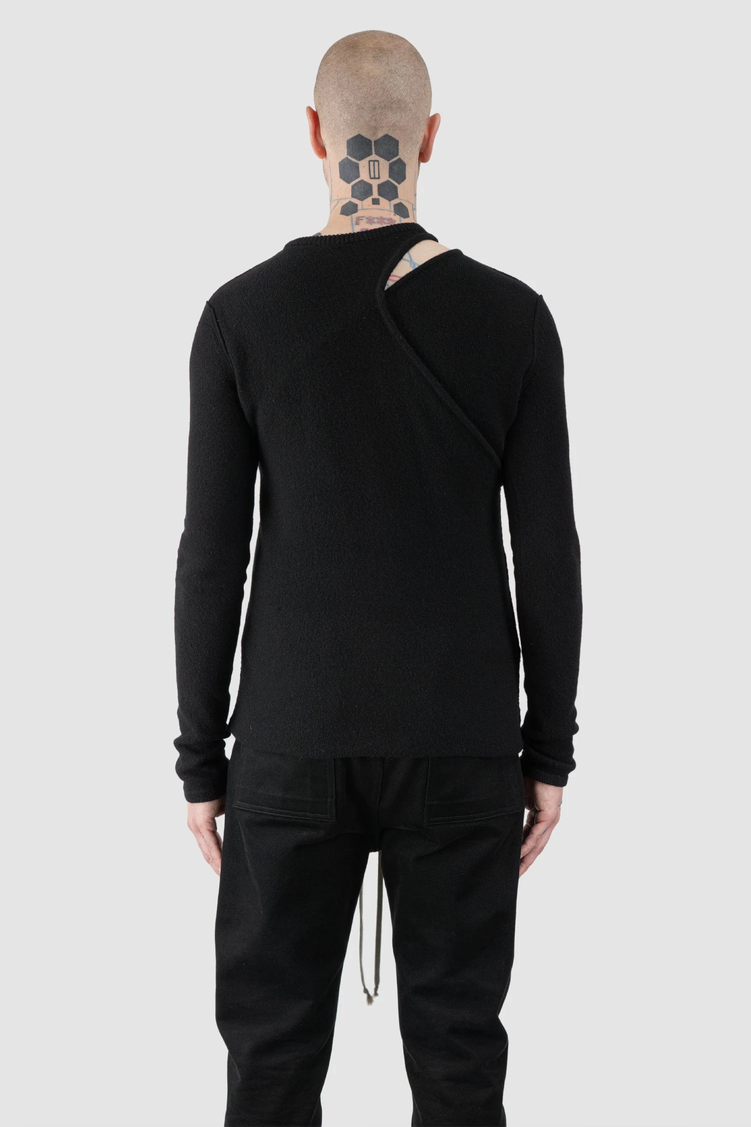 Rick Owens - Black Cashmere Banana Ziggy Knit Sweater FW20 