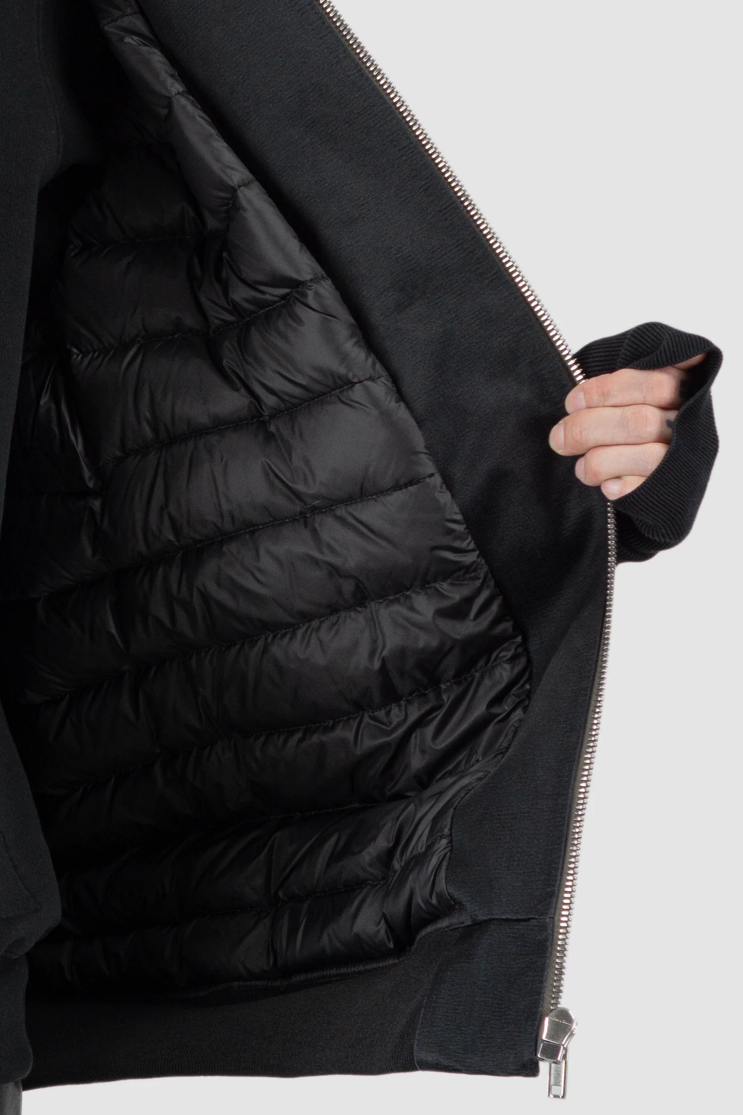 Rick Owens - Black Down Padded Jumbo Peter Flight Bomber Jacket FW22 
