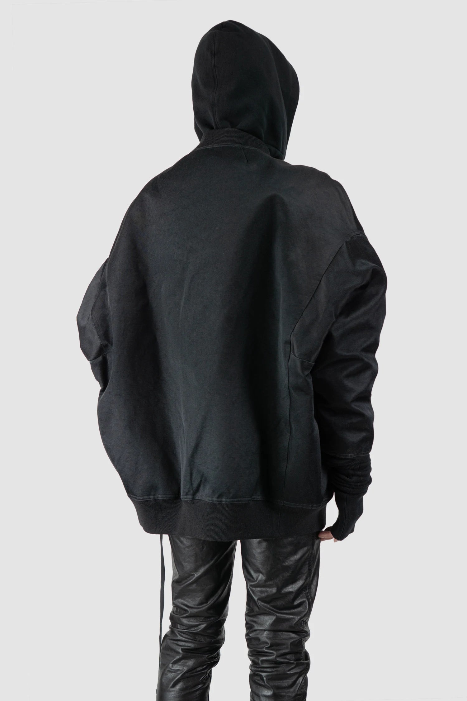 Rick Owens - Black Down Padded Jumbo Peter Flight Bomber Jacket FW22 