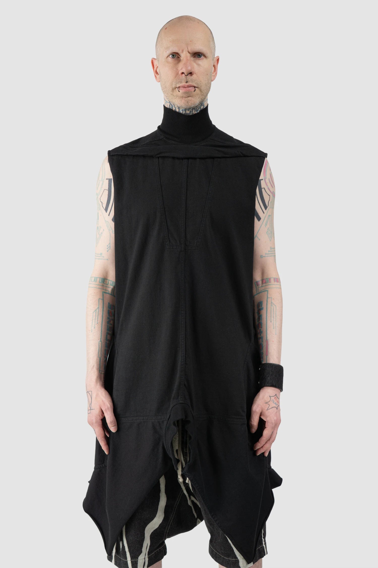 Rick Owens - Black Peep Hole Melting Torch Top FW15 