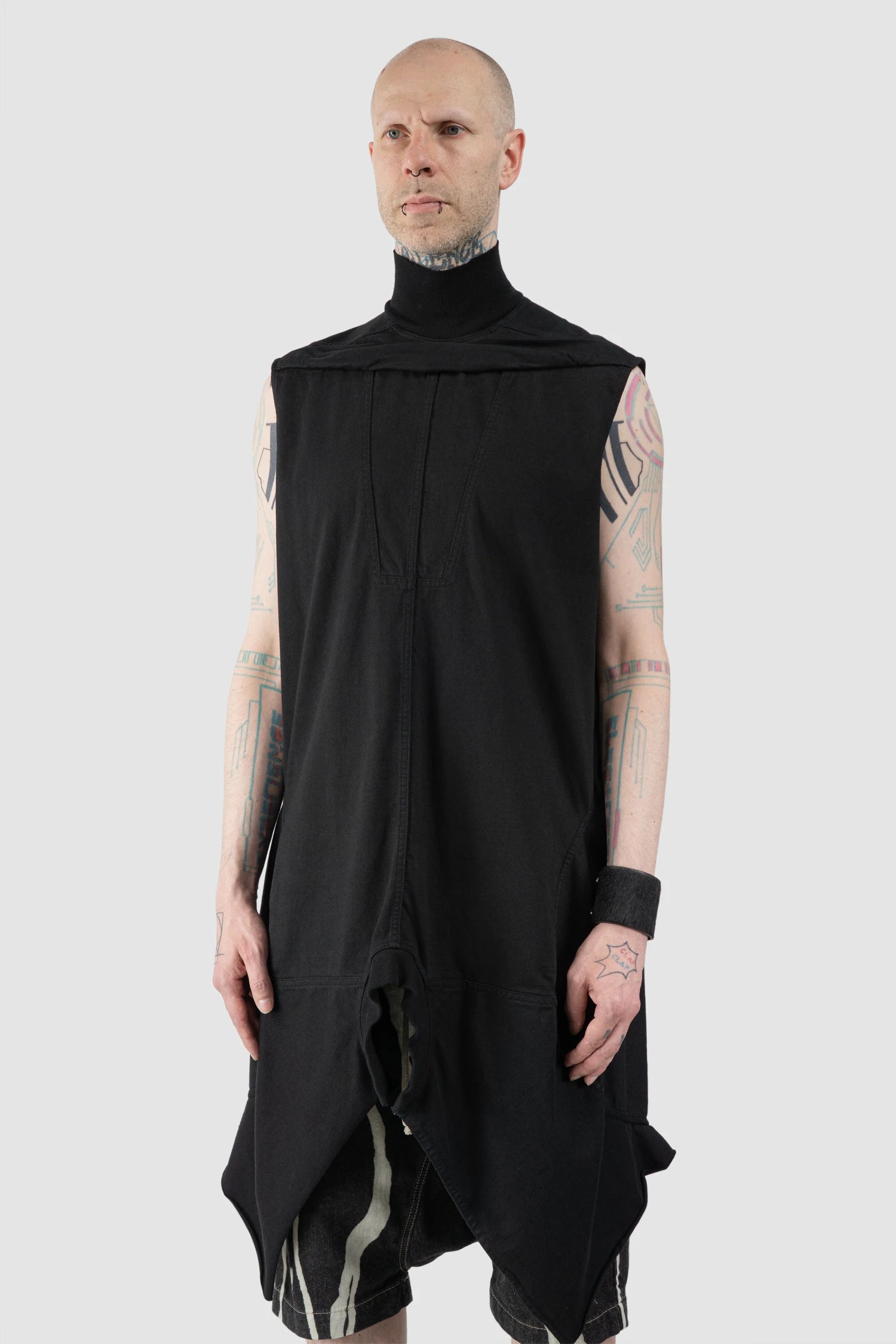 Rick Owens - Black Peep Hole Melting Torch Top FW15 