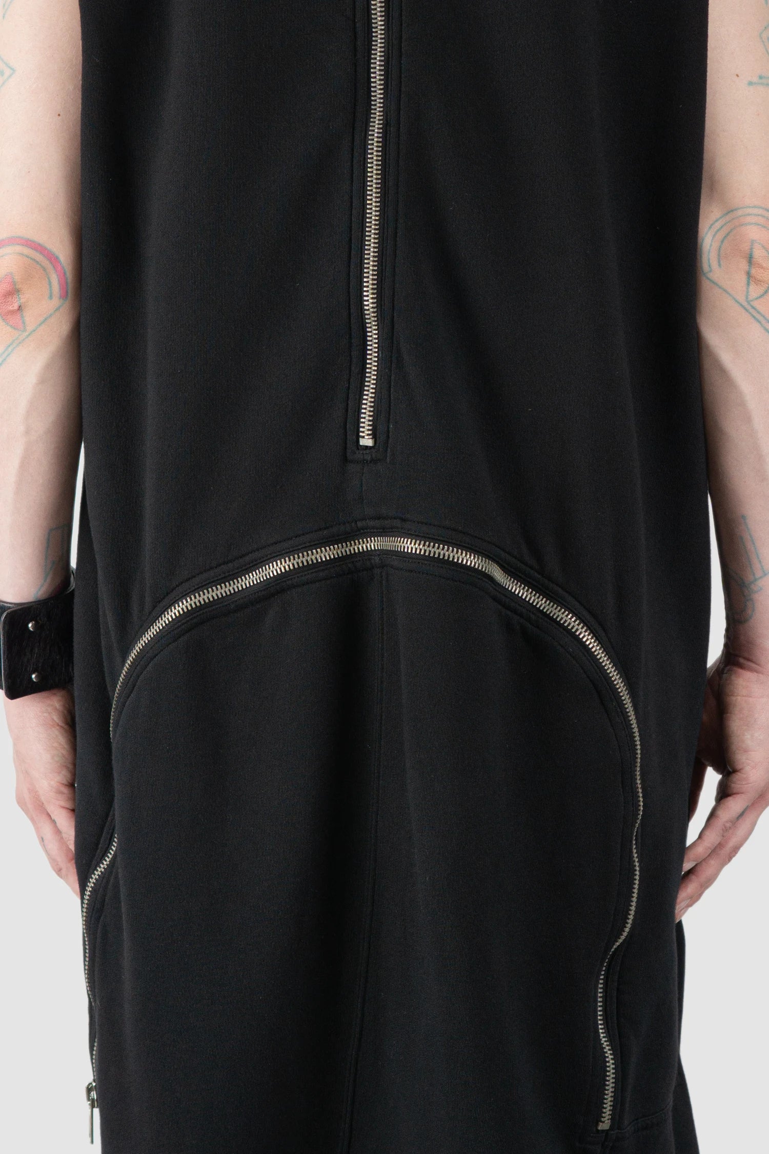 Rick Owens DRKSHDW - Black Felpa Moody Body Bag FW14 