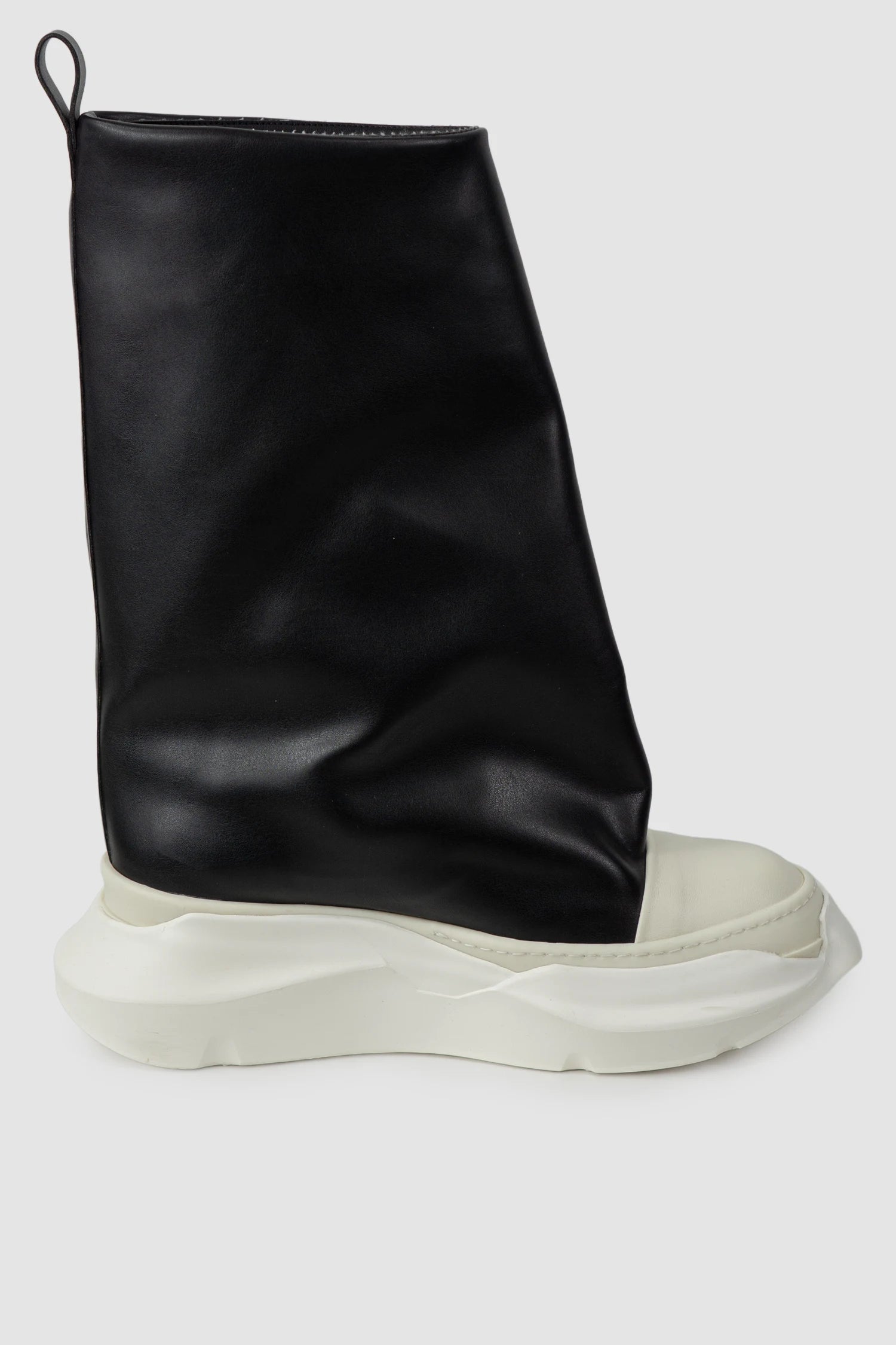 Rick Owens DRKSHDW - Black Fogachine Sneaker FW22 "Strobe" - left inside view