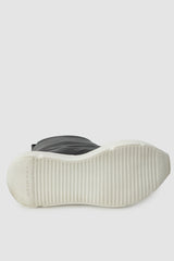 Rick Owens DRKSHDW - Black Fogachine Sneaker FW22 "Strobe" - left sole view