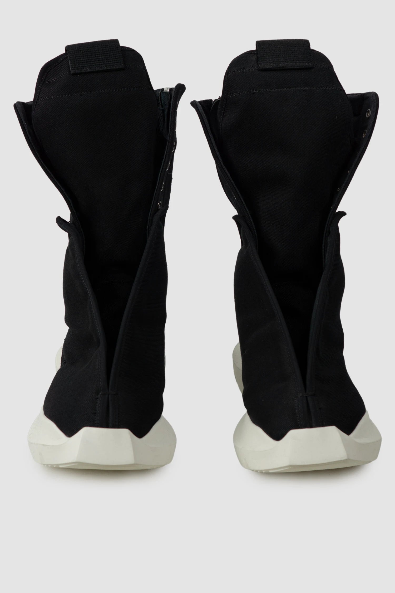 Rick Owens DRKSHDW - Black Megaturbo Dunk Sneakers SS22 "Fogachine" - front view