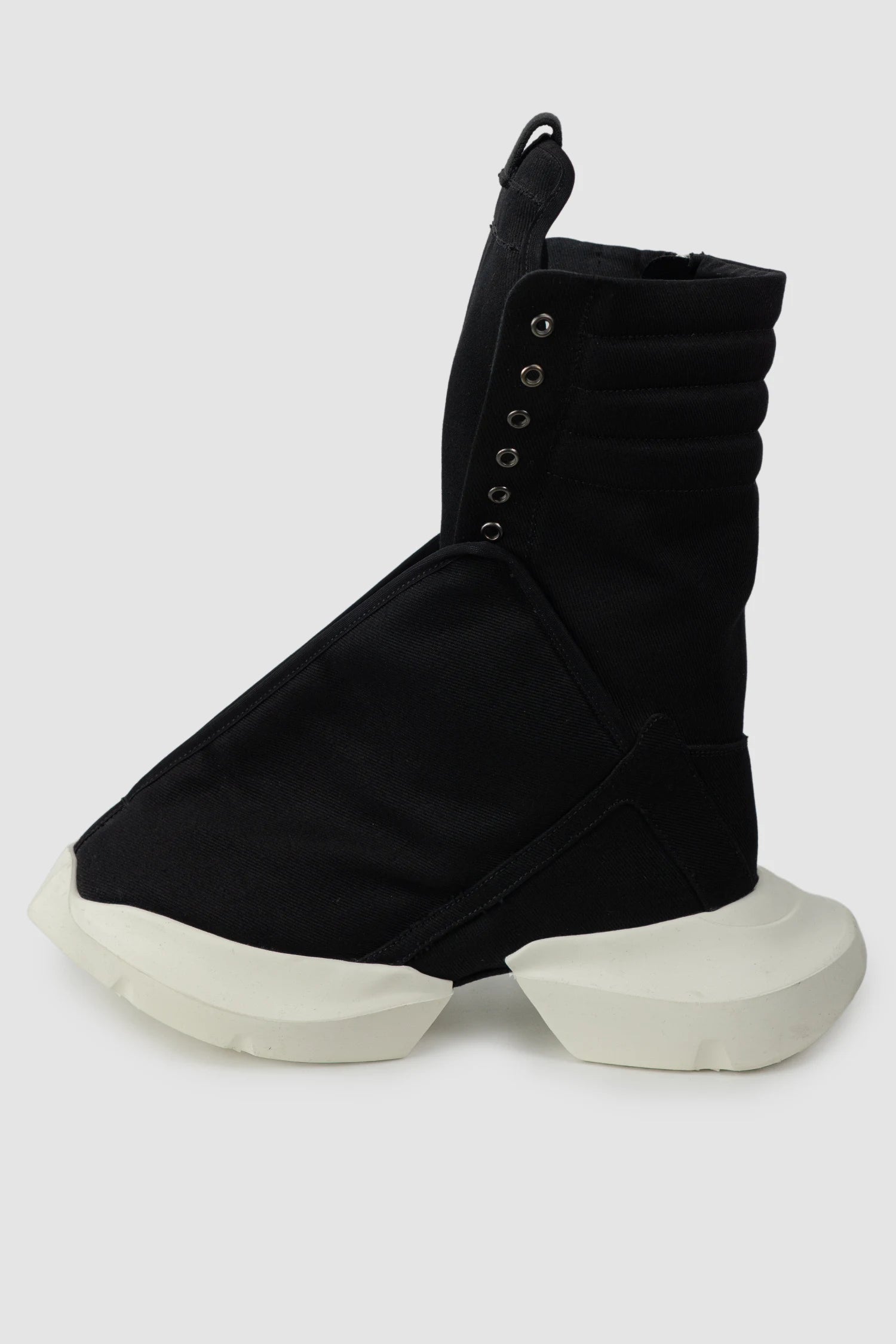 Rick Owens DRKSHDW - Black Megaturbo Dunk Sneakers SS22 "Fogachine" - left outside view
