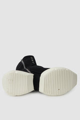 Rick Owens DRKSHDW - Black Megaturbo Dunk Sneakers SS22 "Fogachine" - left sole view