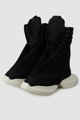 Rick Owens DRKSHDW - Black Megaturbo Dunk Sneakers SS22 "Fogachine" - pair front left view - MONO-KROM | Gallery