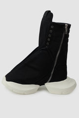 Rick Owens DRKSHDW - Black Megaturbo Dunk Sneakers SS22 "Fogachine" - right inside view