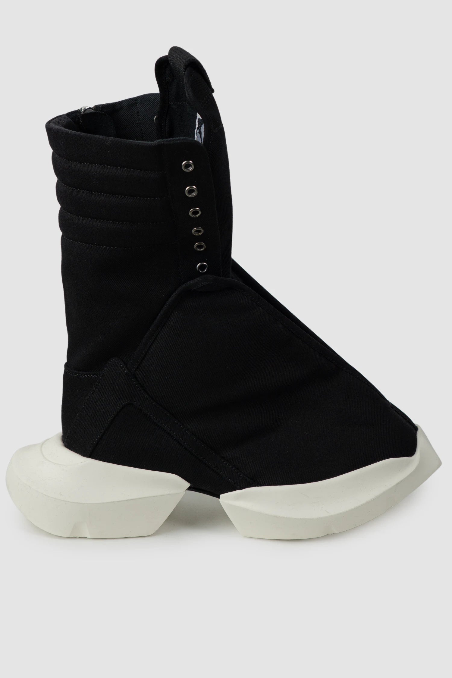 Rick Owens DRKSHDW - Black Megaturbo Dunk Sneakers SS22 "Fogachine" - right outside view
