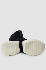 Rick Owens DRKSHDW - Black Megaturbo Dunk Sneakers SS22 "Fogachine" - right sole view