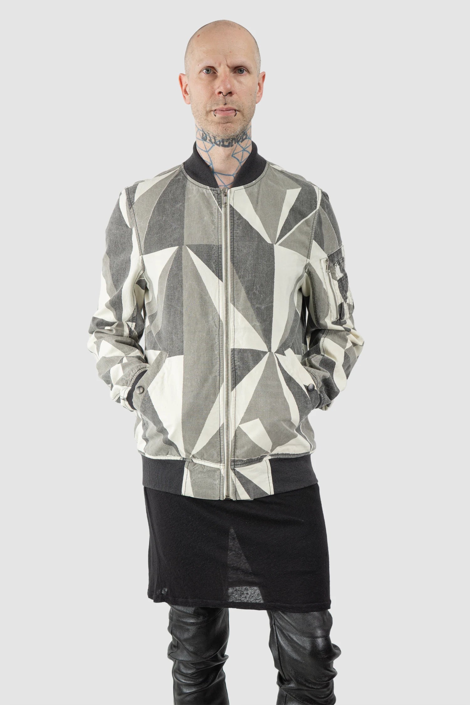 Rick Owens DRKSHDW - Geo Camo Bomber Jacket SS13 