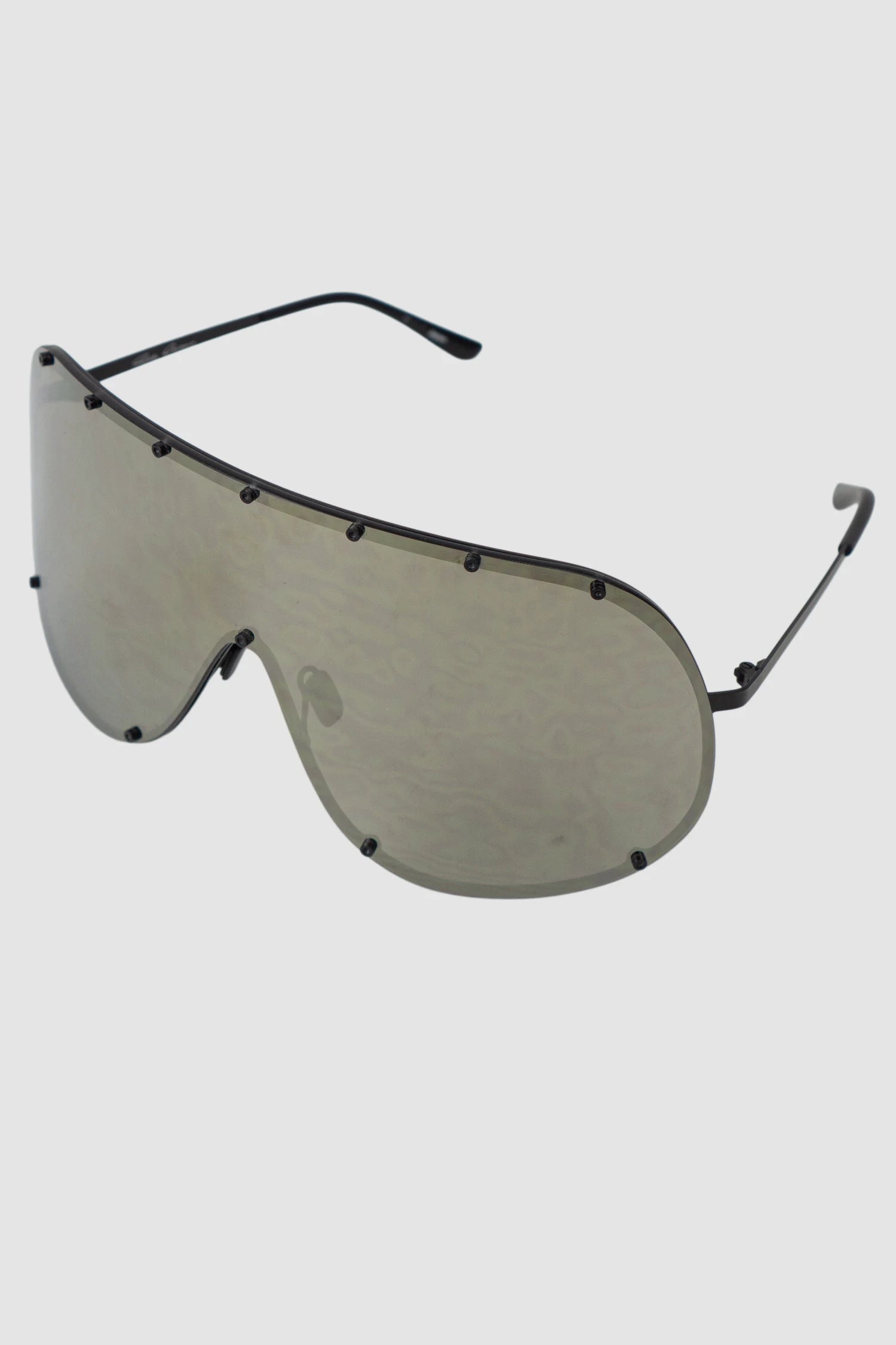 Rick Owens - Flash Gold Shield Sunglasses - left view