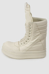 Rick Owens - Milk Mega Geobasket Sneakers FW24 "Porterville" - left outside view