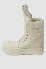Rick Owens - Milk Mega Geobasket Sneakers FW24 "Porterville" - right inside view