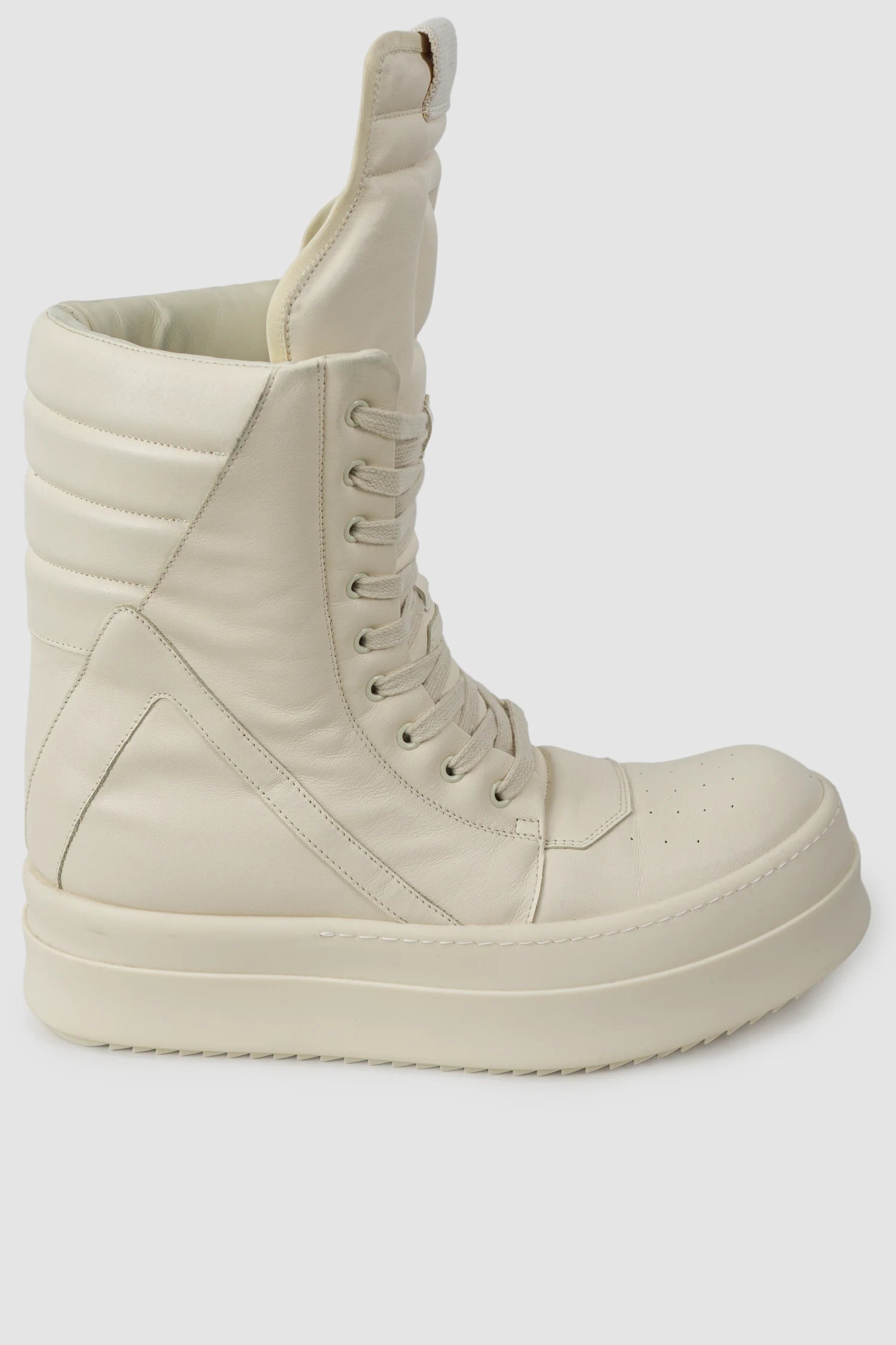 Rick Owens - Milk Mega Geobasket Sneakers FW24 