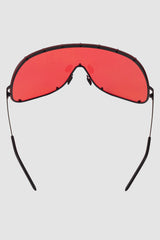 Rick Owens - Red Shield Sunglasses FW19 "Larry" - back view
