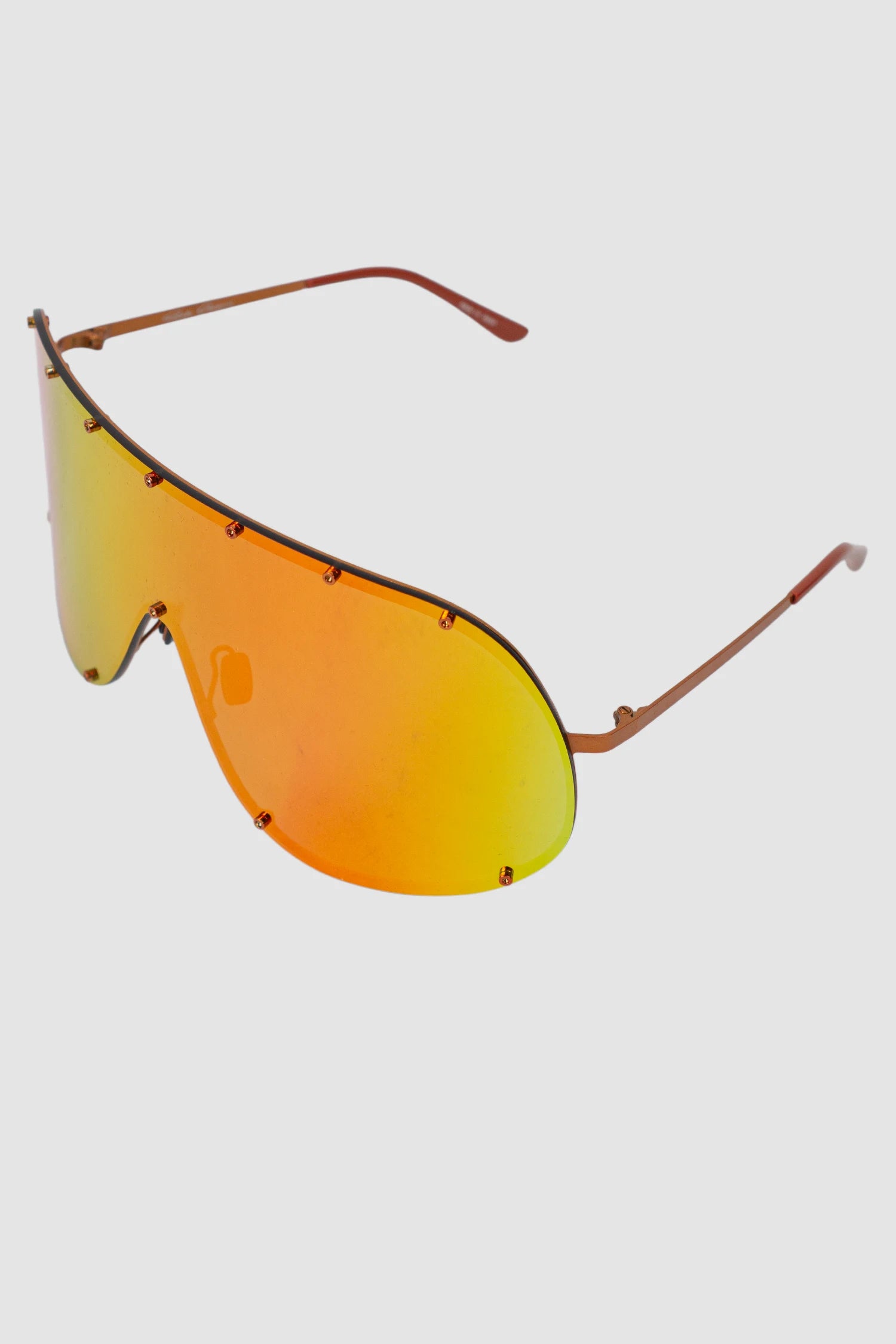 Rick Owens - Shield Sunglasses Gorange - left view