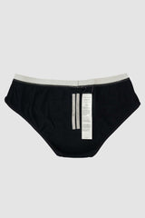 Pentagram Briefs in black and pearl from special edition of Highsnobiety x Rick Owens for "Not in Paris 4". Insight view.