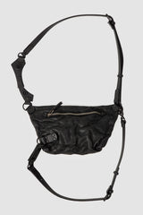 TEO+NG Paris - Black Harness Crossbody Leather Bag - item back view