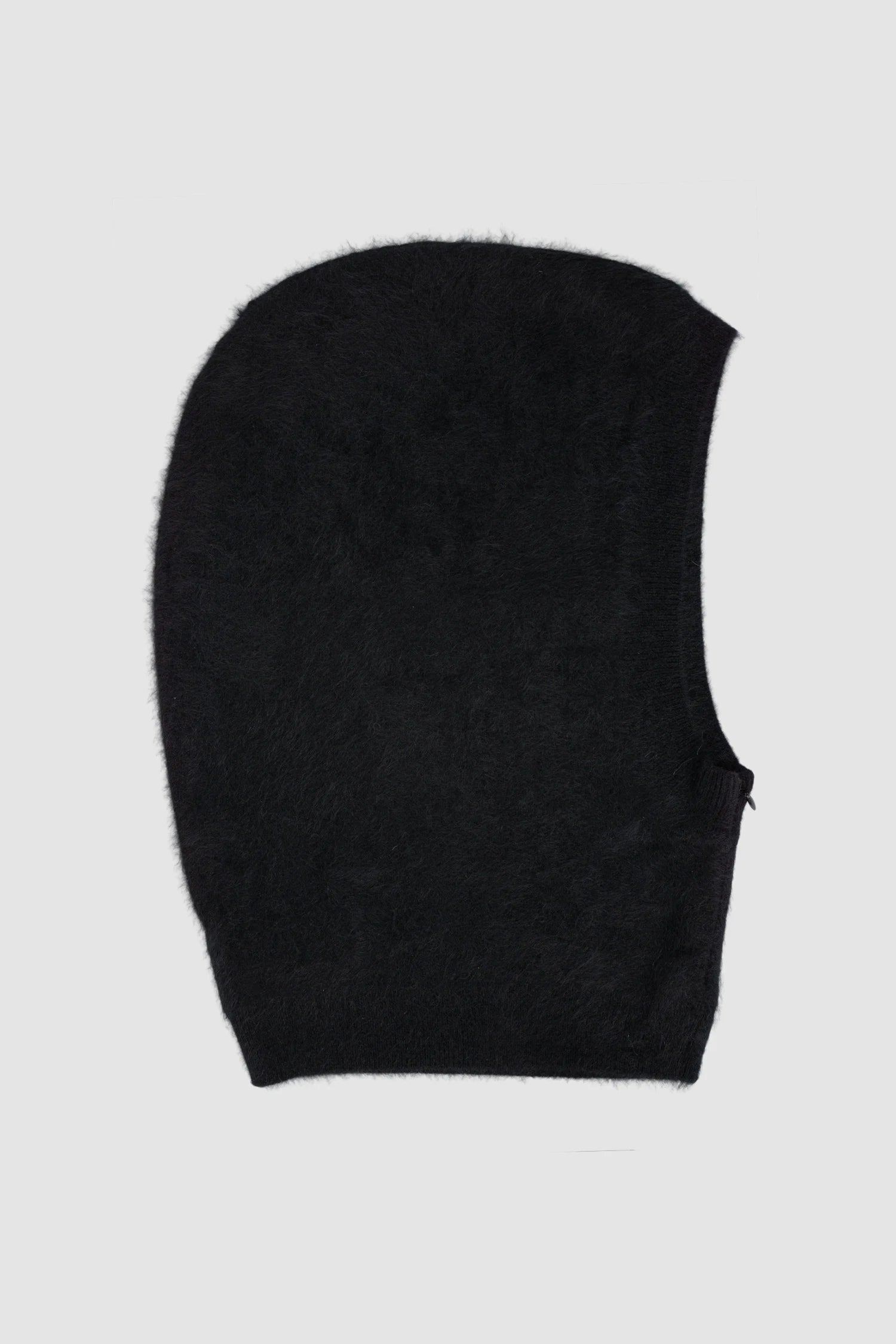 Thom Krom – Men's Black Cashmere Balaclava Zip Hood - item right view