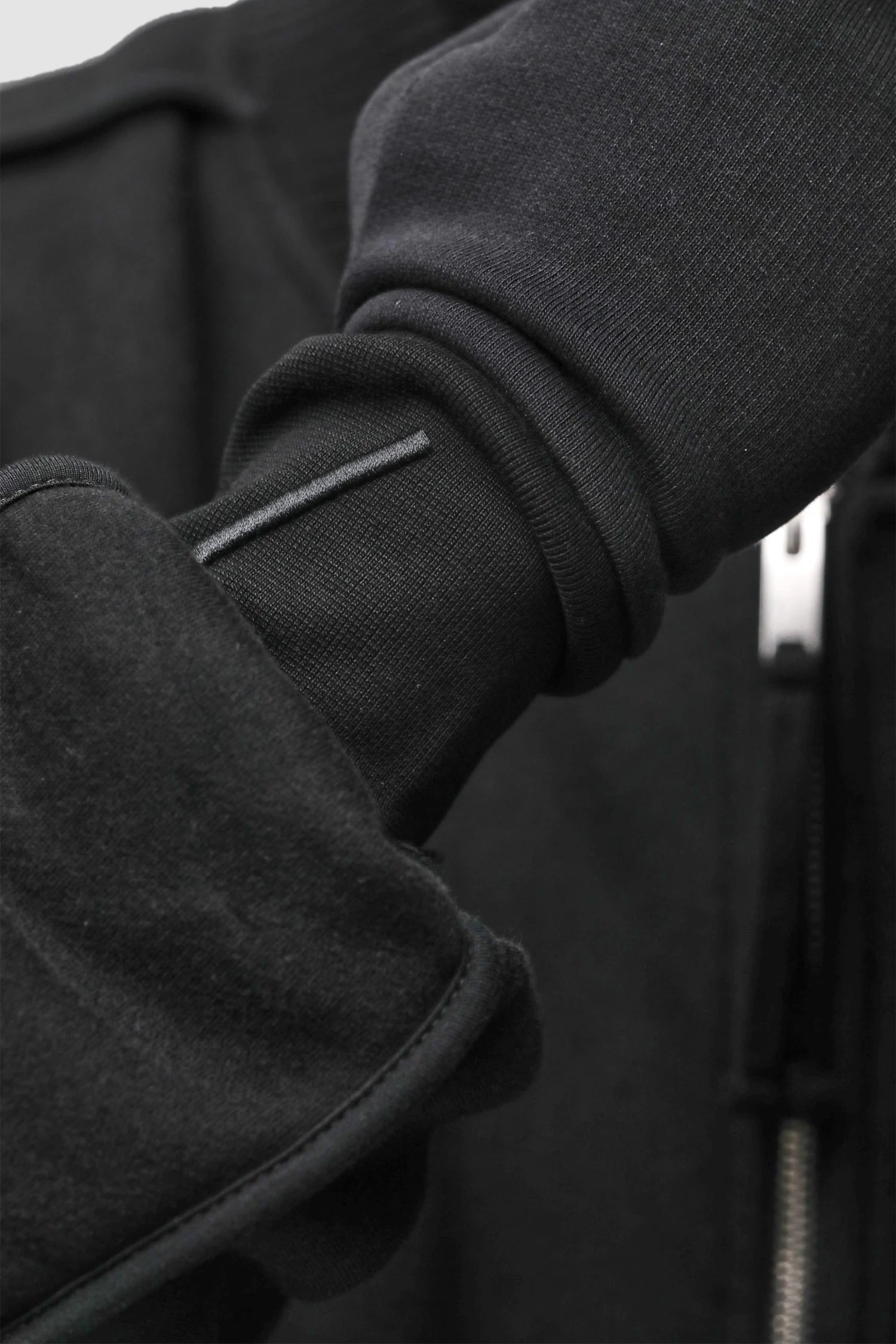 Thom Krom - Men’s Black Cut Finger Cotton Gloves GLOVES-M-55 logo view