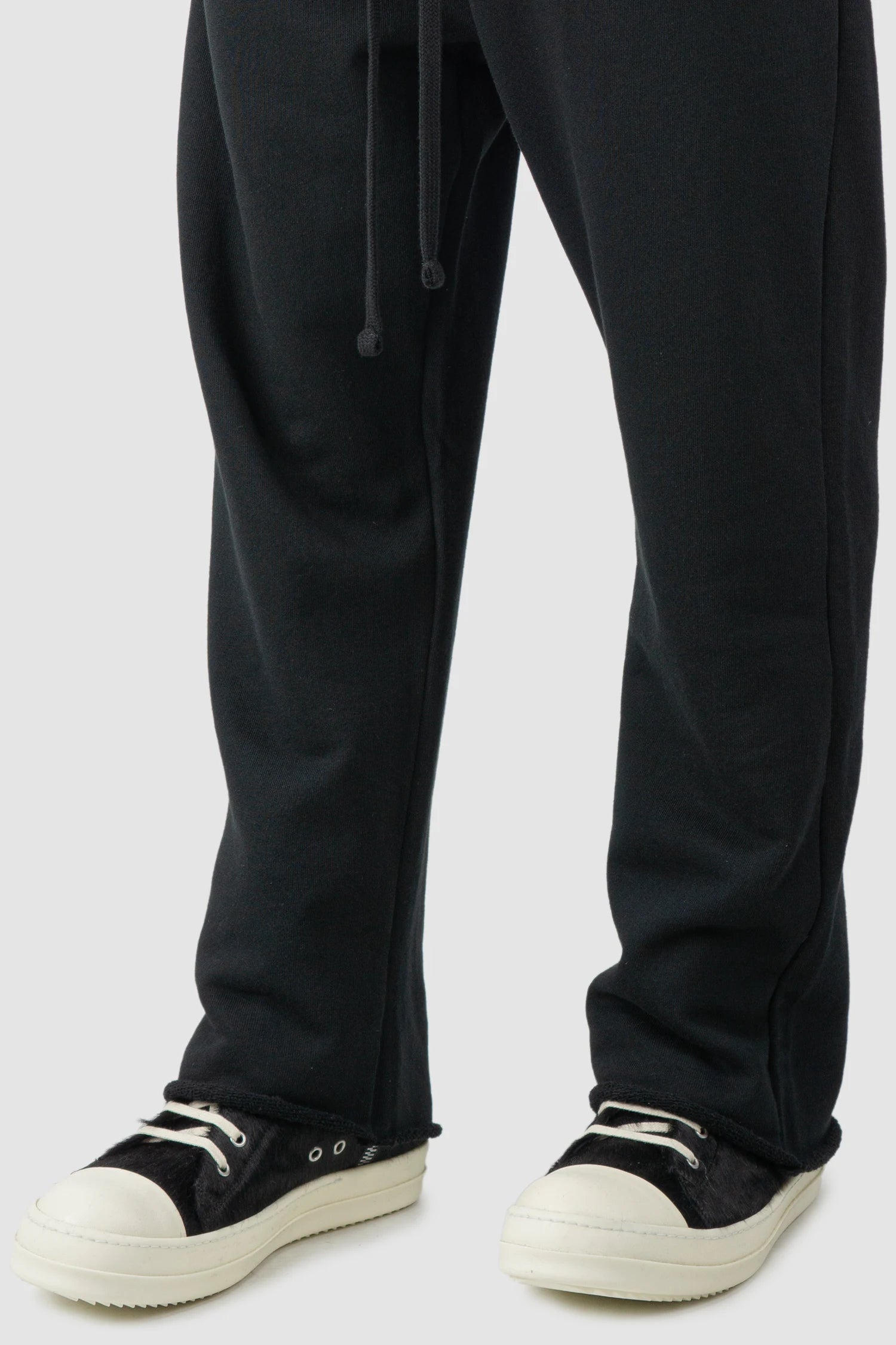 Black Relaxed Low Crotch Sweat Trousers