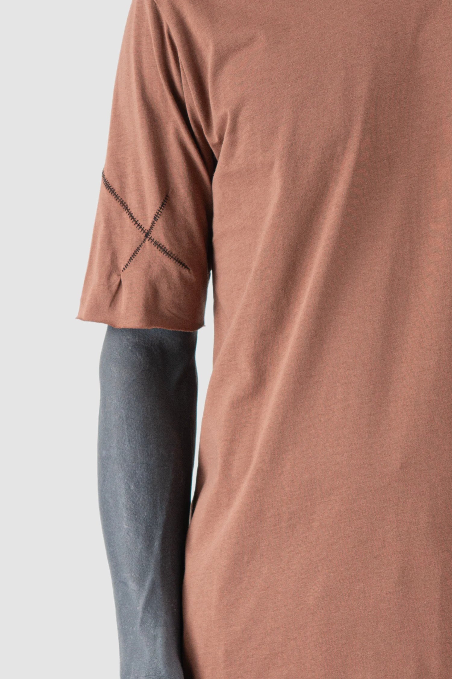 Red Round Neck Cotton Jersey T-Shirt