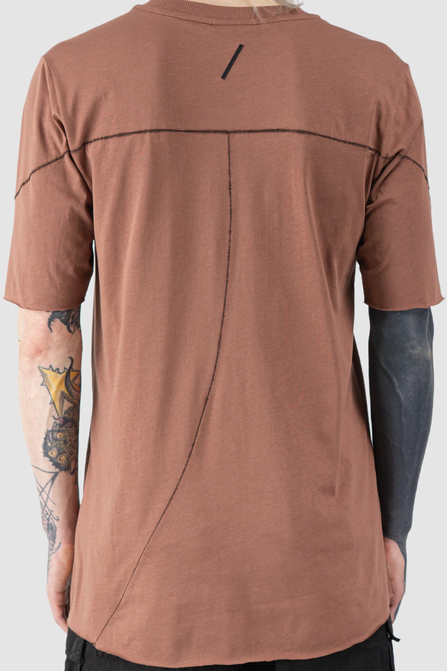 Red Round Neck Cotton Jersey T-Shirt