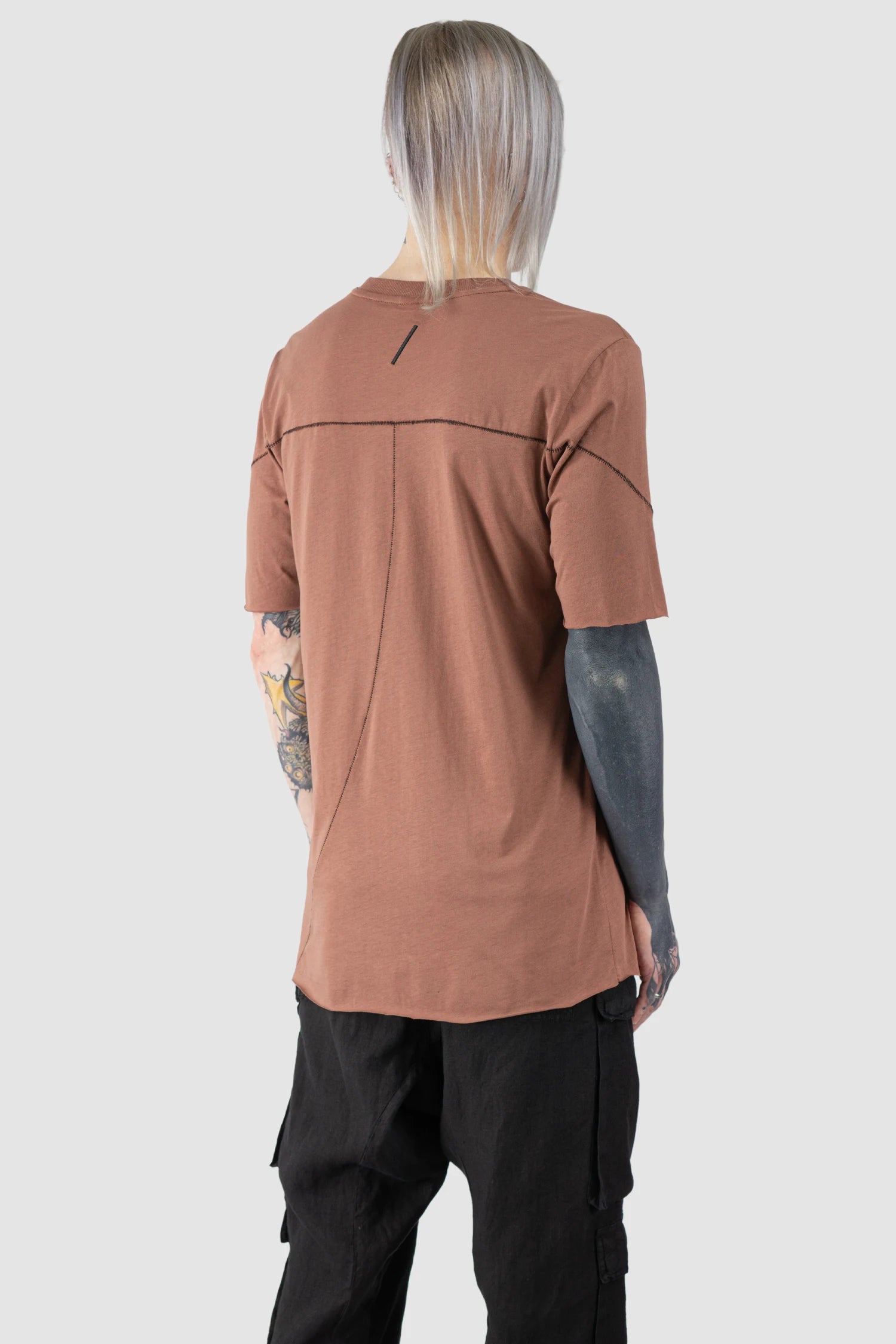 Red Round Neck Cotton Jersey T-Shirt