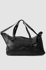 Werkschwarz - right view of black Soft Cow Leather Weekender Bag Cabin 1P