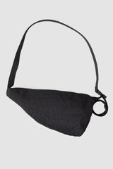 Werkschwarz - Item back view of men’s Black Cross Body Waist Bag Nylon 1
