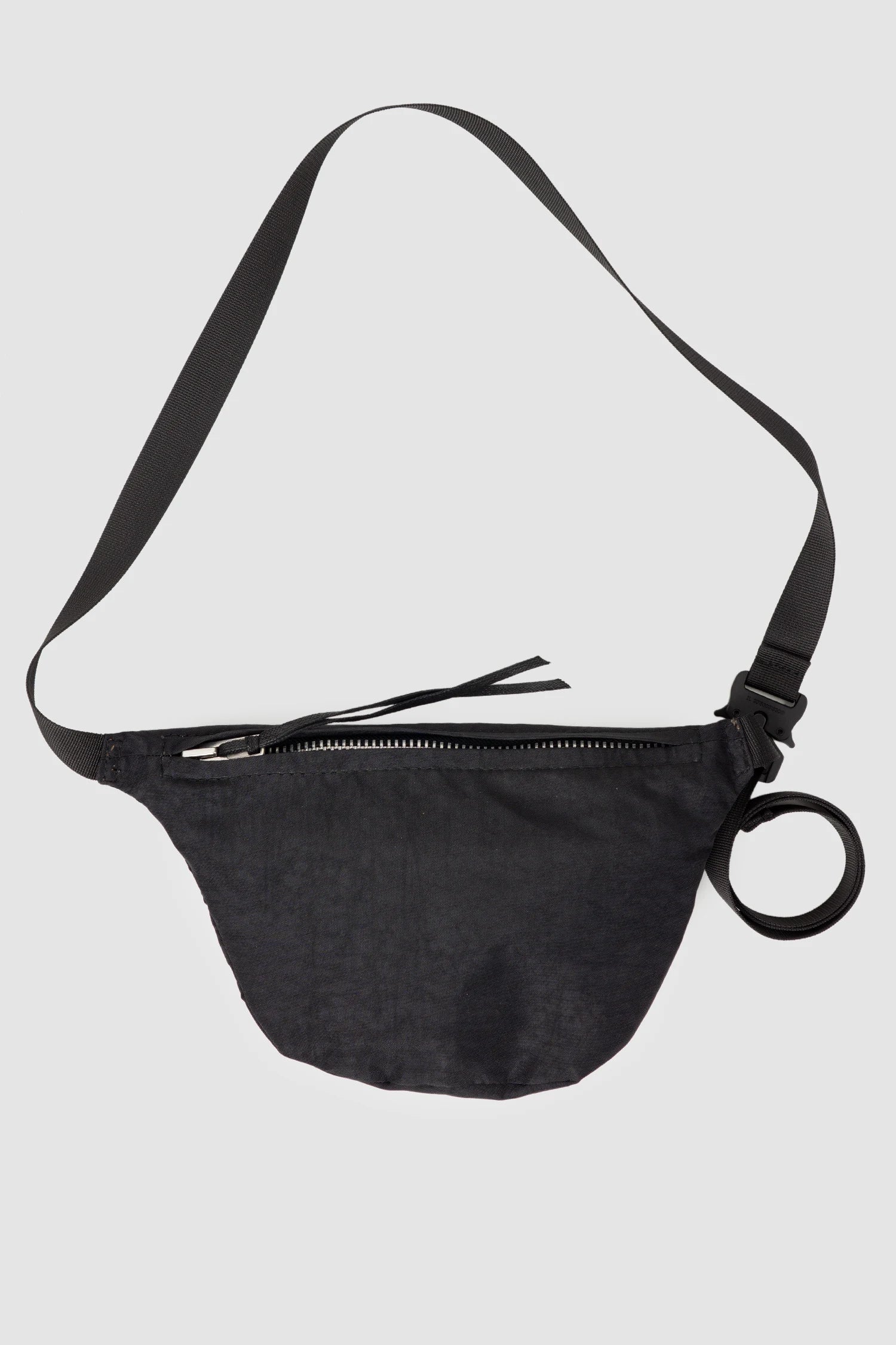 Werkschwarz - Men’s Black Washed Fanny Pack Nylon 2 item back view