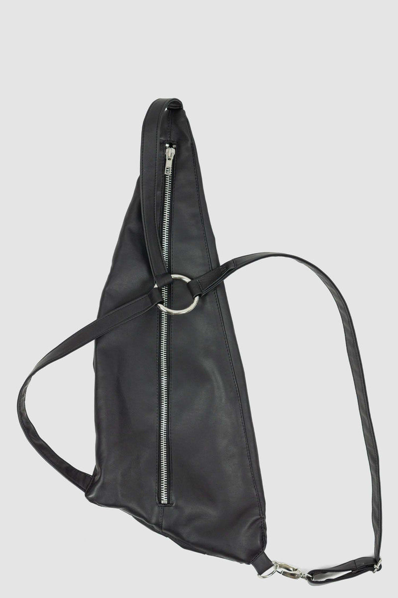 Close-Up of Harness XXX Bag with 39cm Metal Zipper and Adjustable Strap by UY Studio